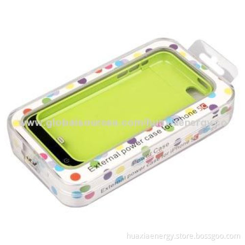 External Backup Battery Case for iPhone 5/5S/5C, 2,200mAh Capacity with Various Colors Available